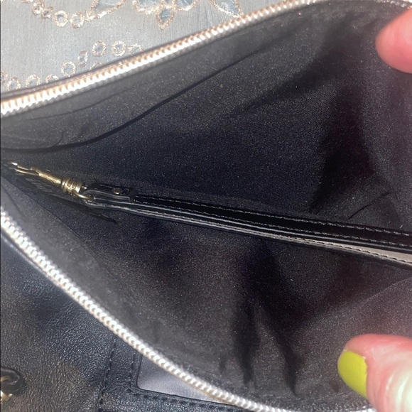 Relic Black Floral Clutch with Gold Accents - Picture 7 of 8